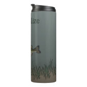 Bass Fish Scene - Gepersonaliseerd Thermosbeker (Geroteerd rechts)