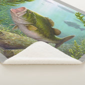Bass Fish Sherpa Deken (3/4)