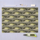 Bass Fish Sport Pattern Mannen Tissuepapier (Craft)
