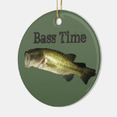 Bass Fish Time Mannen Ornament (Links)