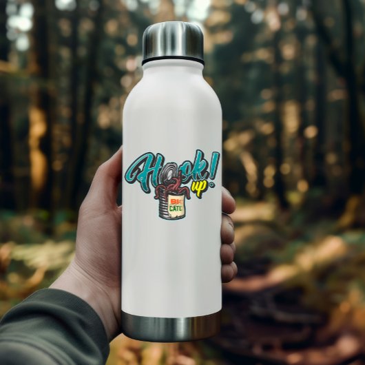 Bass Fish Worm Bait Hook | Afgesneden Sticker