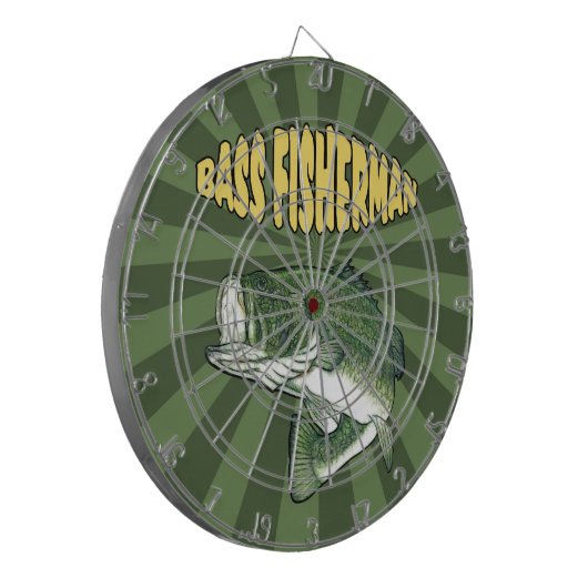 Bass Fisherman Dartboard Dartbord (Voorkant Links)
