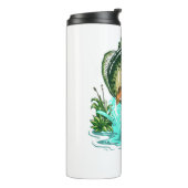 Bass Fisherman Large Mouth Bass Vist Thermosbeker (Gedraaid links)