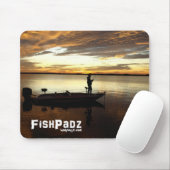 Bass Fisherman Mousepad Muismat (Met muis)