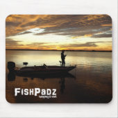 Bass Fisherman Mousepad Muismat (Voorkant)