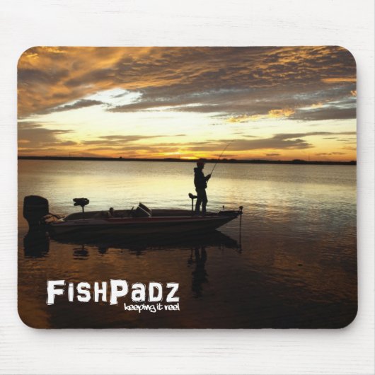 Bass Fisherman Mousepad Muismat (Voorkant)