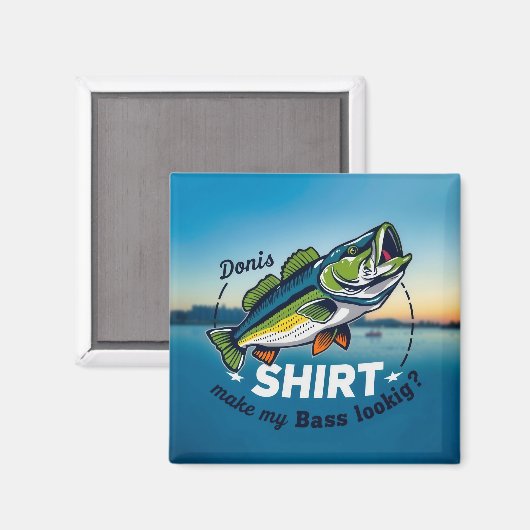 Bass Fishing Adventure Magneet (Voorkant / Achterkant)