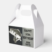 Bass Gevist Birthday Name Sports Hobby Fish Bedankdoosjes (Voorkant Zijde)