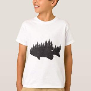 Bass Gevist Forest - Largemouth Smallmouth Fisher T-shirt