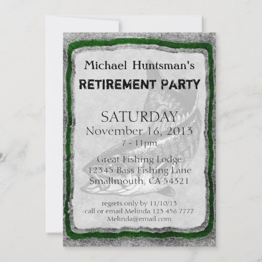 Bass Gevist sjabloon uitnodiging (Achterkant)