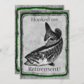 Bass Gevist sjabloon uitnodiging (Voorkant / Achterkant)