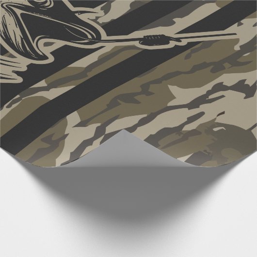 Bass Gevist Visser Camo Vlag Bottomland Camo Cadeaupapier (Hoek)