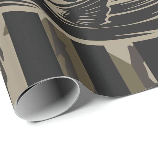 Bass Gevist Visser Camo Vlag Bottomland Camo Cadeaupapier (Rol Hoek)