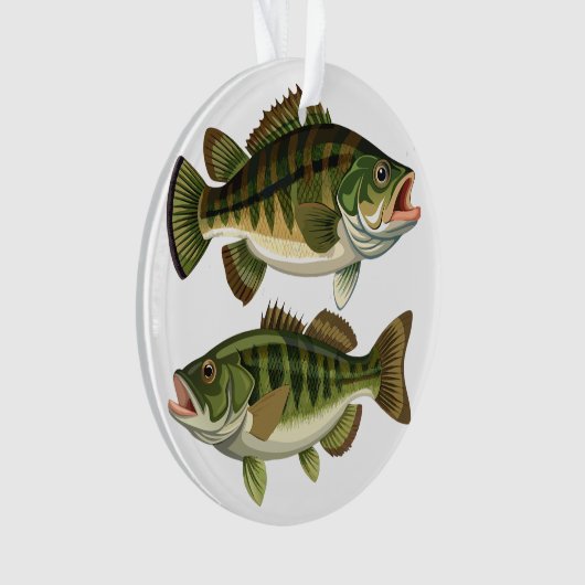Bass Gevist Vissers en Vissers Ornament (voorkant)