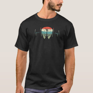 Bass gitaar hartslag muzikant voor bassist pre t-shirt
