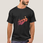Bass gitaar headstock voor bassist en bassist t-shirt (Voorkant)