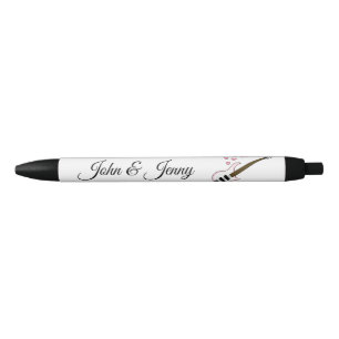 Bass Gitaar Muzikant Custom Wedding Favoriet Gift Zwarte Inkt Pen