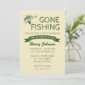 Bass Gone Gevist Retirement Kaart (Staand voorkant)