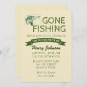 Bass Gone Gevist Retirement Kaart (Voorkant / Achterkant)