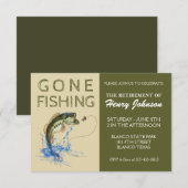 Bass Gone Gevist Retirement Kaart (Voorkant / Achterkant)