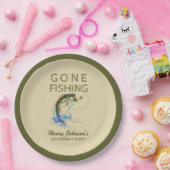 Bass Gone Gevist Retirement Papieren Bordje (Feest)