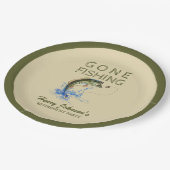 Bass Gone Gevist Retirement Papieren Bordje (Gekanteld)