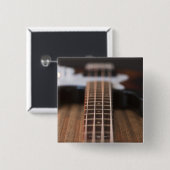 Bass Guitar 2 Vierkante Button 5,1 Cm (Voorkant /achterkant)