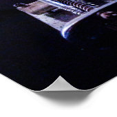Bass Guitar Abstract Poster (Hoek)