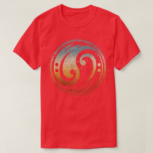 Bass Guitar Clef Yin Yang voor Bassibas T-shirt (Design voorkant)