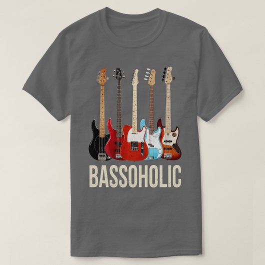 Bass Guitar Collector Bass Guitar Player Bug T-shirt (Design voorkant)