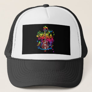 Bass Guitar Color splash Trucker Pet