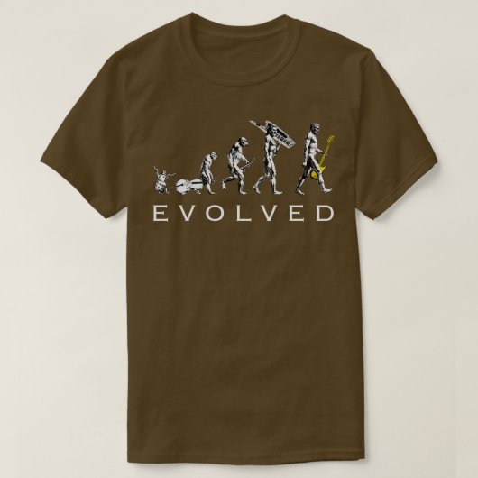 Bass Guitar EvolutionTShirt T-shirt (Design voorkant)