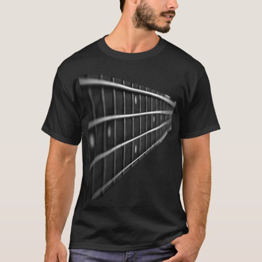 Bass Guitar Fret Musician Long Suite T-shirt (Voorkant)