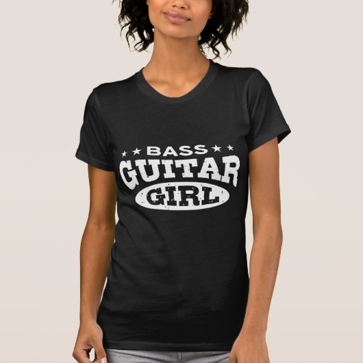 Bass Guitar Girl T-shirt (Voorkant)