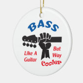 Bass Guitar Keramisch Ornament (Links)