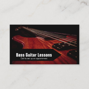 Bass Guitar Lessons en Music Instructors 🎸 Visitekaartje