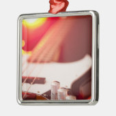 Bass Guitar Metalen Ornament (Links)