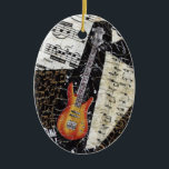Bass Guitar Music Ornament<br><div class="desc">Speel die bas.</div>