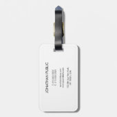 Bass Guitar Music Sjabloon Tekst toevoegen Aangepa Bagagelabel (Achterkant verticaal)