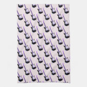 Bass Guitar, Music Tea Towel Theedoek (Verticaal)