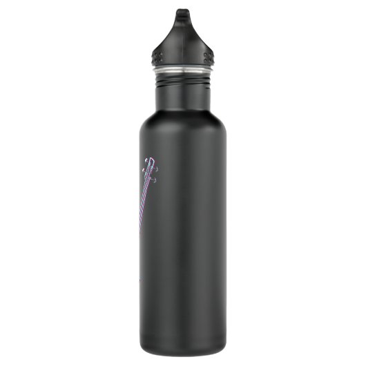 Bass guitar musical instrument basspeler waterfles  (Rechts)