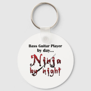 Bass Guitar Ninja Sleutelhanger