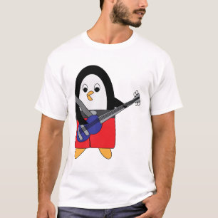 Bass Guitar Palling Penguin T-shirt