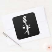 Bass Guitar Player - Bass Guitar Musician Vierkante Sticker (Envelop)