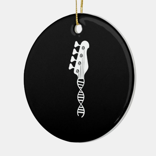Bass Guitar Player Bassist Keramisch Ornament (Links)