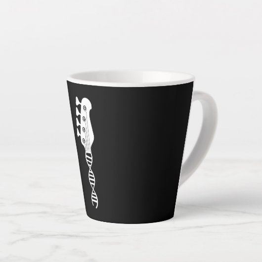 Bass Guitar Player Bassist Latte Mok (Rechterhoek)