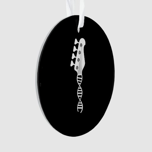 Bass Guitar Player Bassist Ornament (voorkant)