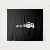 Bass Guitar Player Bassist Wandkleed (Voorkant (horizontaal))