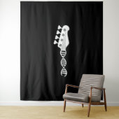 Bass Guitar Player Bassist Wandkleed (In situ)