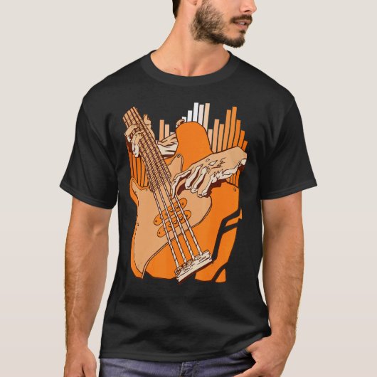 Bass Guitar Player But String Instrument Music T-shirt (Voorkant)